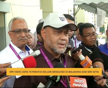 SPR Yakin capai 70 peratus keluar mengundi di Balakong dan Seri Setia
