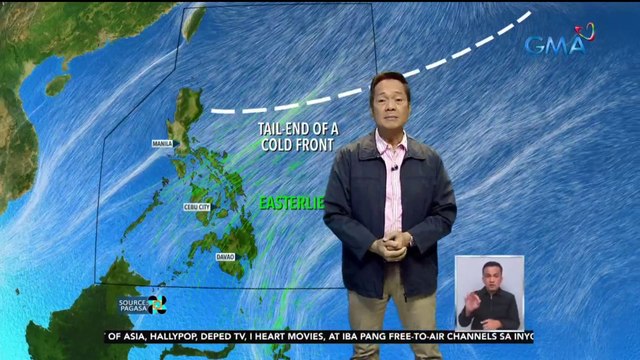 Malaking bahagi ng Visayas at Mindanao, magiging maulan ngayong weekend dahil sa easterlies | 24 Oras