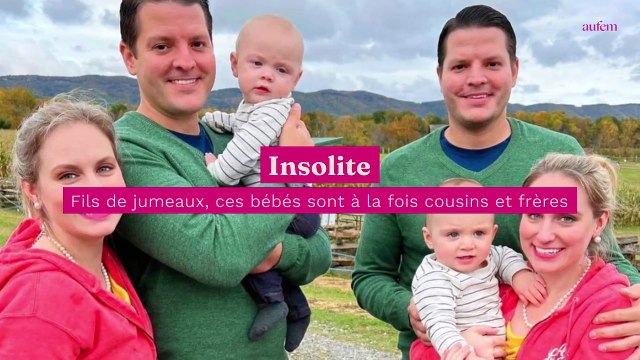Fils de jumeaux, ces bébés sont à la fois cousins et frères