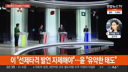 정치분야 TV토론…권력구조 개편·안보관 격돌