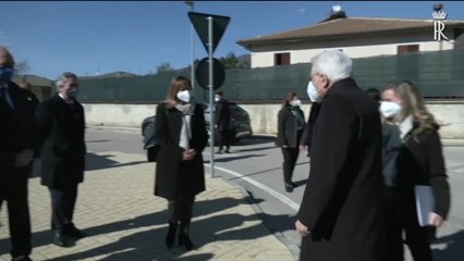 Norcia, Mattarella fra i terremotati