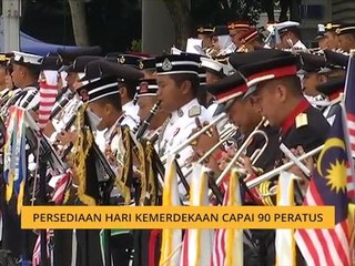 Persediaan Hari Kebangsaan capai 90 peratus