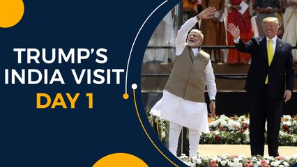 U.S. President Donald Trump’s India Visit: Day 1