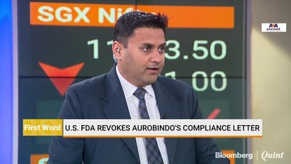 U.S. FDA Revokes Aurobindo's Compliance Letter