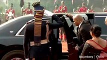 Donald Trump Receives Ceremonial Welcome at Rashtrapati Bhavan