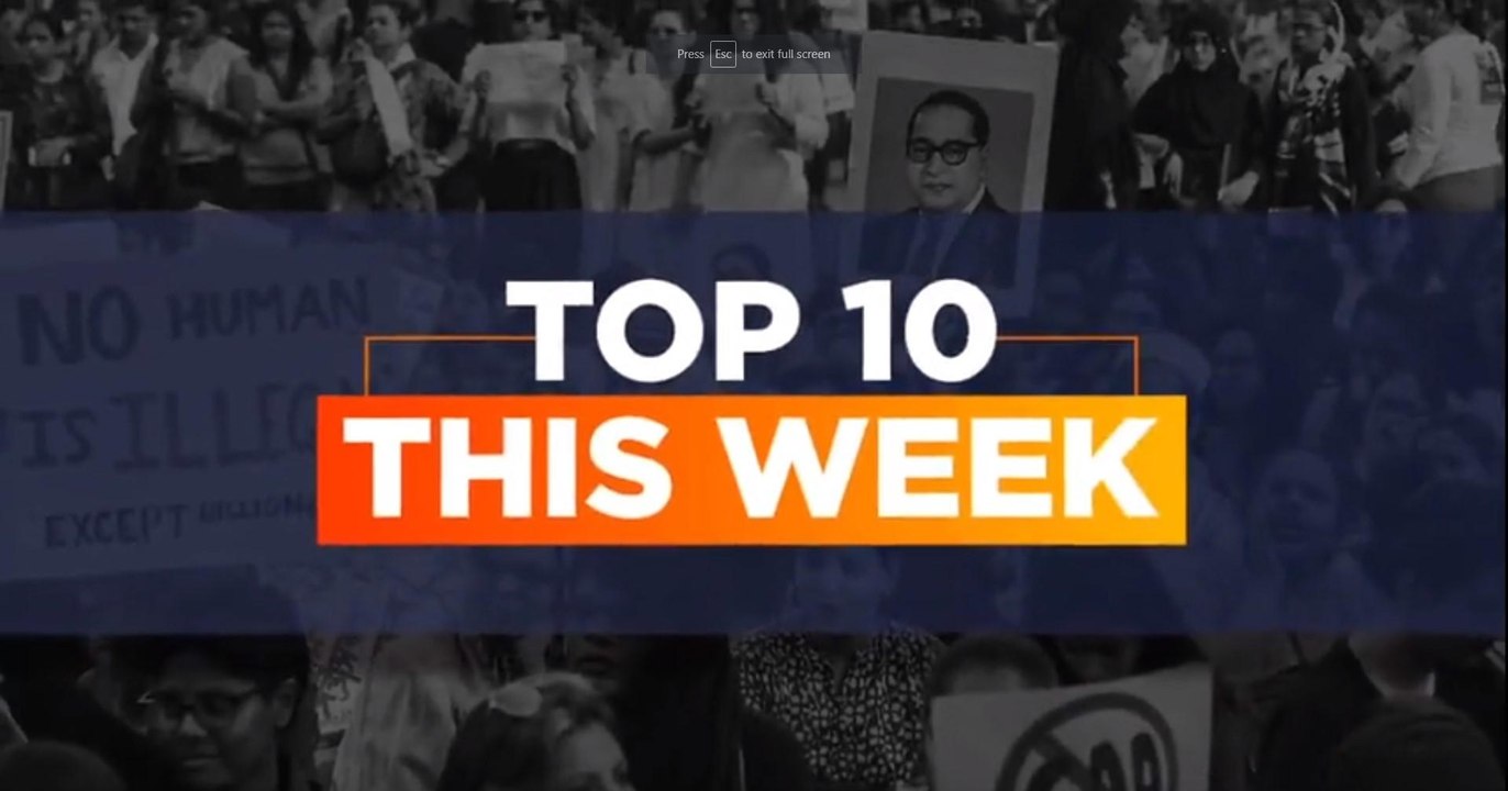 Top 10 News This Week