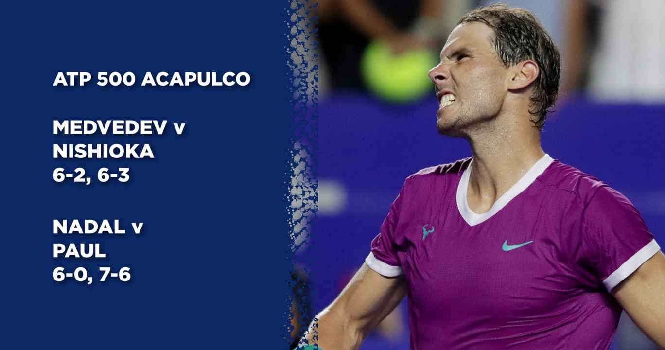 VIDEO: Medvedev and Nadal both unbeatable ahead of semi-final clash in Acapulco