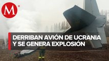 Confirman que avión que se estrelló en Kiev era ucraniano