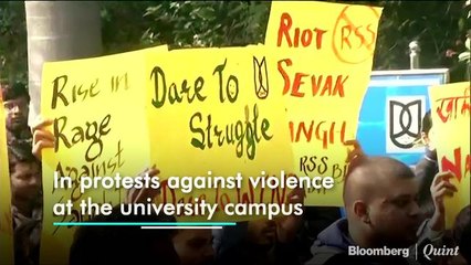 Police Stop JNU Students' Protest March To Rashtrapati Bhavan