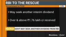 Government Seeks Another Interim Dividend From RBI