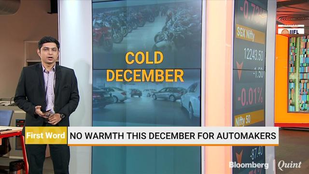No Warmth This December For Automakers