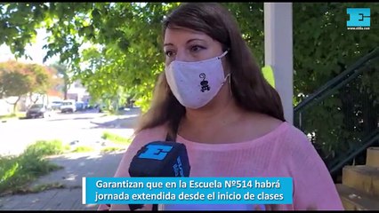 Garantizan que en la Escuela N 514 habrá jornada extendida desde el inicio de clases