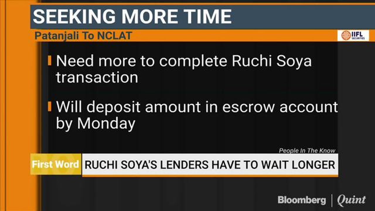 Ruchi Soya's Lenders Have To Wait Longer