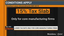 Lower Tax Rate Only For Core Manufacturing Firms