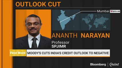 Moody's Cuts India's Credit Outlook To Negative
