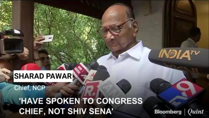 Have Spoken To Congress Chief, Not Shiv Sena: Sharad Pawar