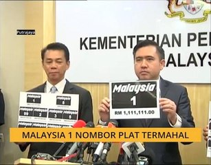 Malaysia 1 nombor plat termahal