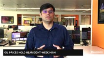 Oil Prices Near Eight-Week High; Fiscal Concerns Remain
