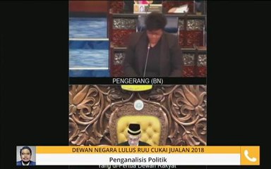 Dewan Negara lulus RUU Cukai Jualan 2018