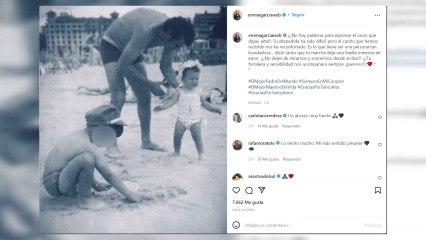 Emma García, destrozada por el fallecimiento de su padre
