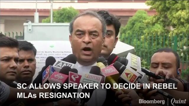 SC Allows Speaker To Decide In Rebel MLAs Resignation