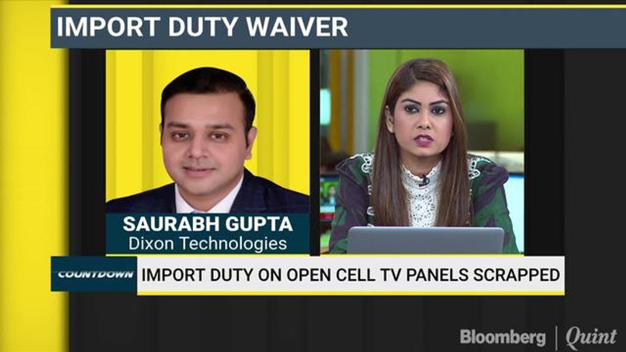 Import Duty On Open Cell TV Panels Scrapped