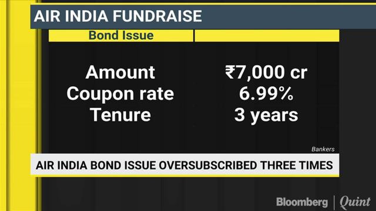 Air India Bond Issue Oversubscribed Three Times