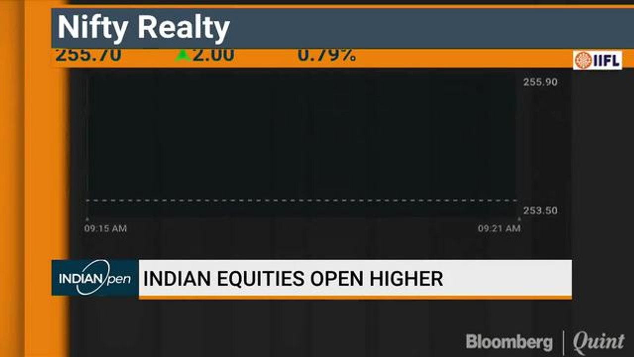 Indian Equities Open Higher