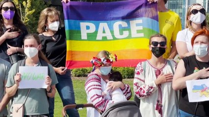 Manifestaciones en Chile y Argentina en solidaridad con el pueblo ucraniano