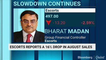 Escorts Reports A 16% Drop In August Sales