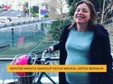 Menteri wanita sanggup kayuh basikal untuk bersalin