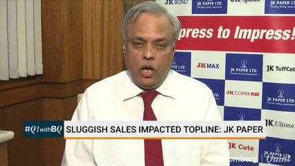 Sluggish Sales Impacted Topline: JK Paper
