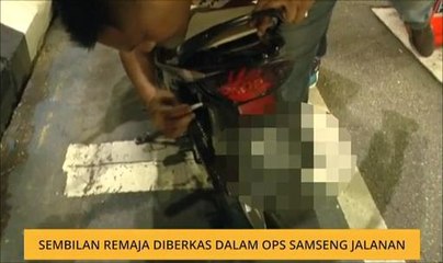 Sembilan remaja diberkas dalam Ops Samseng Jalanan