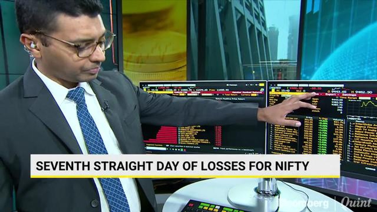 Nifty Ends With Losses For 7th Straight Session