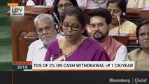 Budget 2019: TDS Of 2% On Cash Withdrawal Of More Than Rs 1 Crore Per Year