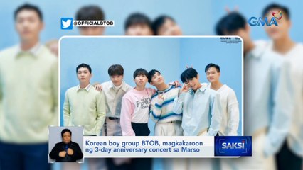 Korean boy group BTOB, magkakaroon ng 3-day anniversary concert sa Marso | Saksi