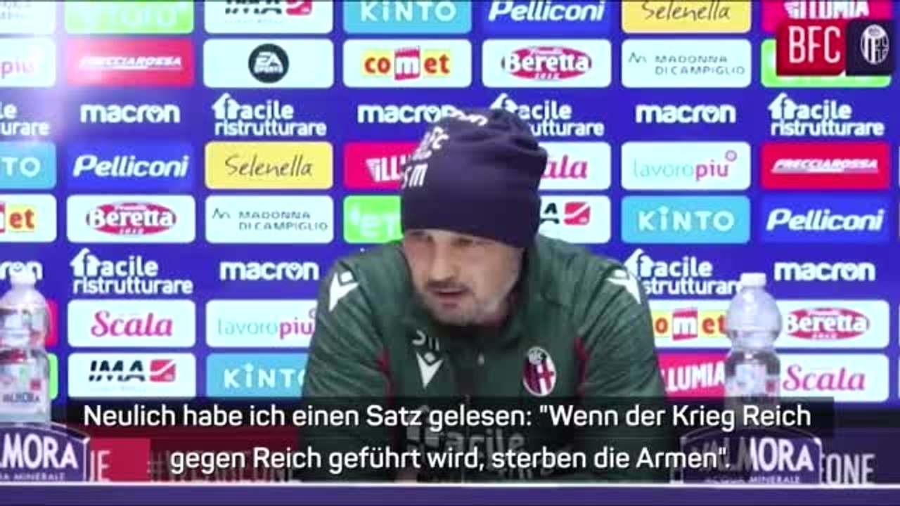 Mihajlovic: 'Krieg darf nicht der einzige Weg sein'