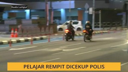 Pelajar rempit dicekup polis