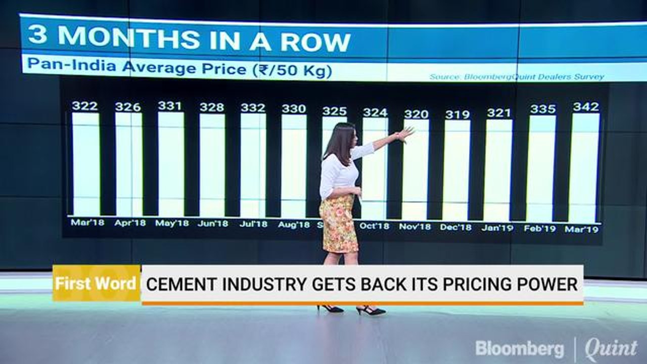 Cement Industry Gets Back Its Pricing Power