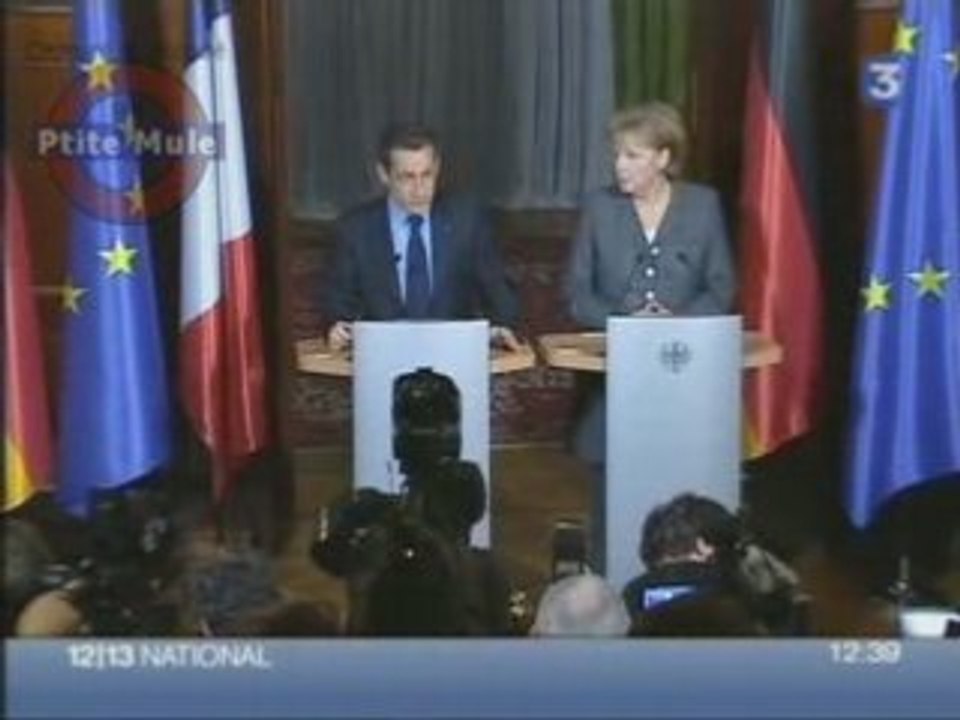 Sarko redonne le sourire à Angela Merkel