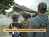 Gempa susulan yang kuat cetus panik di Lombok