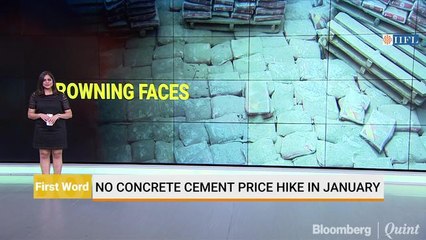 No Concrete Cement Price Hike In January