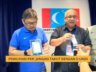 Pemilihan PKR: Jangan takut dengan e-undi