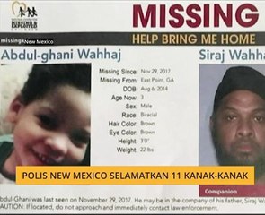 Polis New Mexico selamatkan 11 kanak-kanak