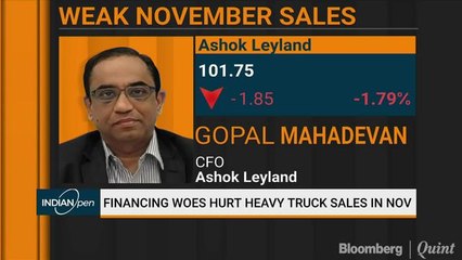 Financing Woes Hurt Heavy Truck Sales In November