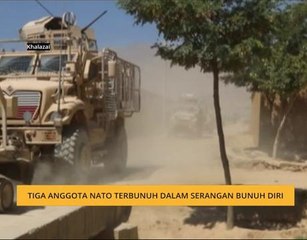Tiga anggota NATO terbunuh dalam serangan bunuh diri