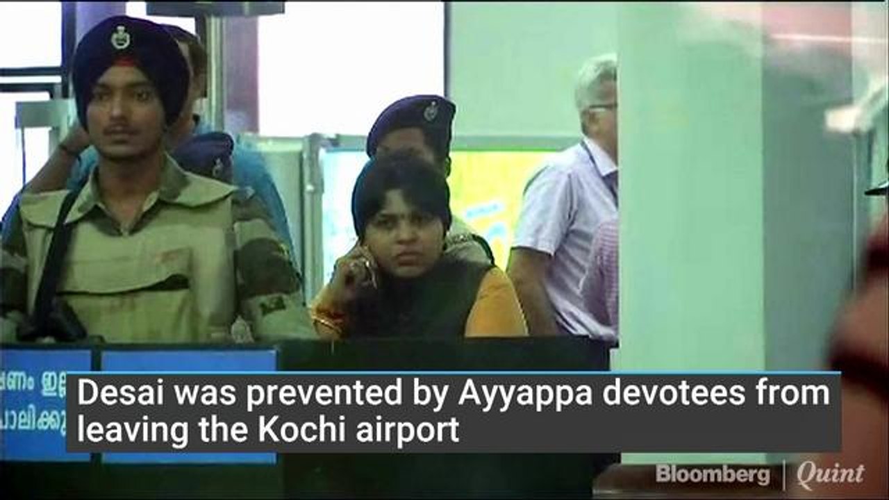 Sabarimala: Activist Trupti Desai Forced To Return After Protests At Kochi Airport