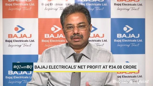 Bajaj Electricals' Net Profit At Rs 34.08 Crore