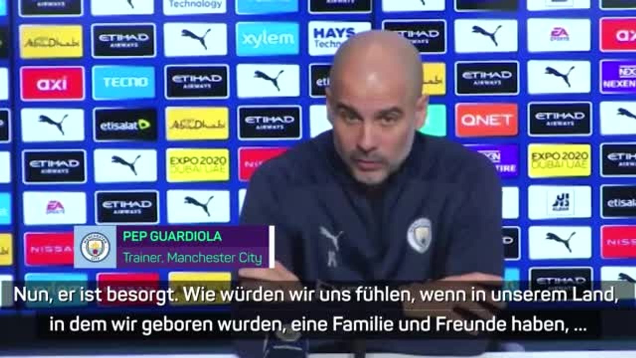 Guardiola zu Ukraine: 'Schwer zu akzeptieren'