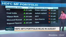 HDFC Mutual Fund's Portfolio Rejig In August